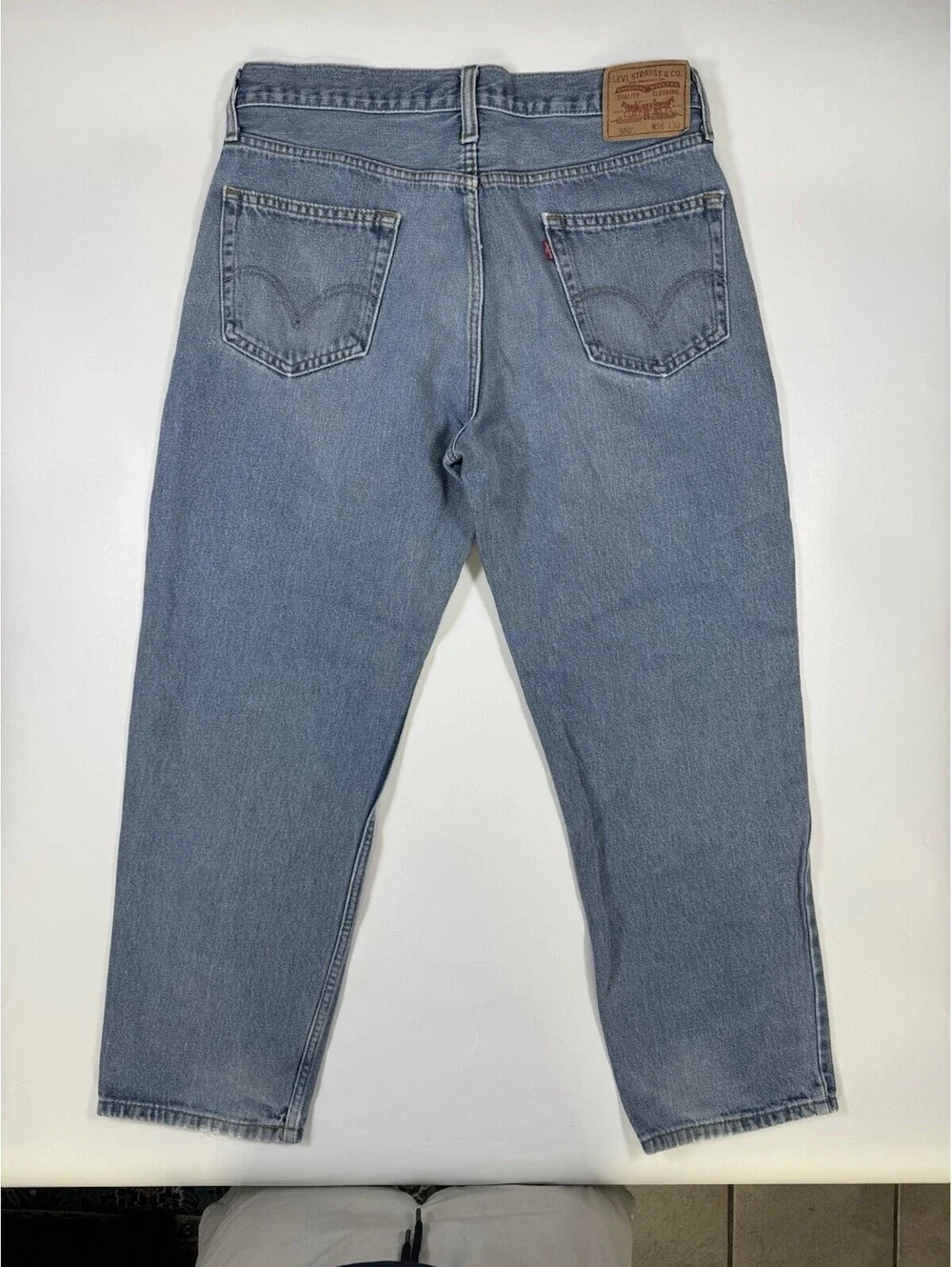 Levi’s 550 Relaxed Fit Jeans Men’s 36x30 Y2K Light Wash 100% Cotton
